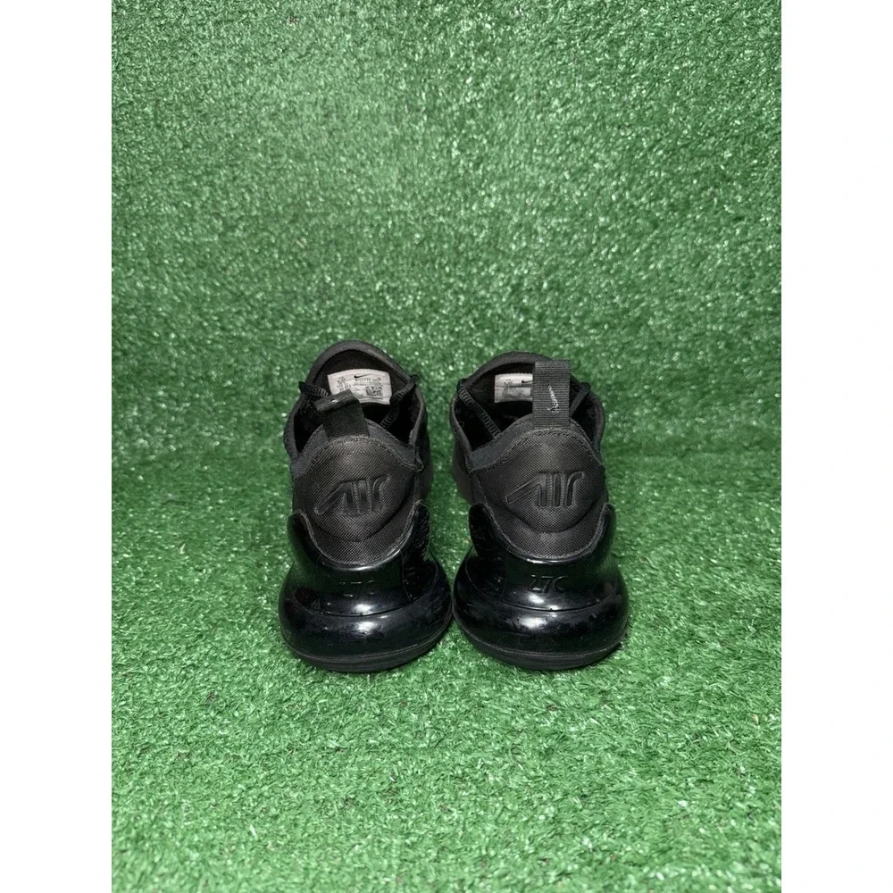 Nike Air Max 270 Womens Size 8 Boys 6.5 Black Running Shoes Comfort Gym Sneakers